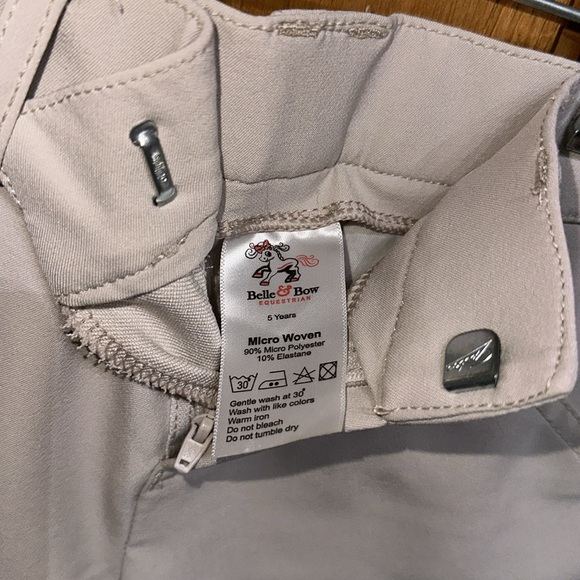 Equestrian Belle and Bow Boys Show Jodhpurs - Size 5 - Picture 8 of 9